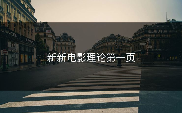 新新电影理论第一页