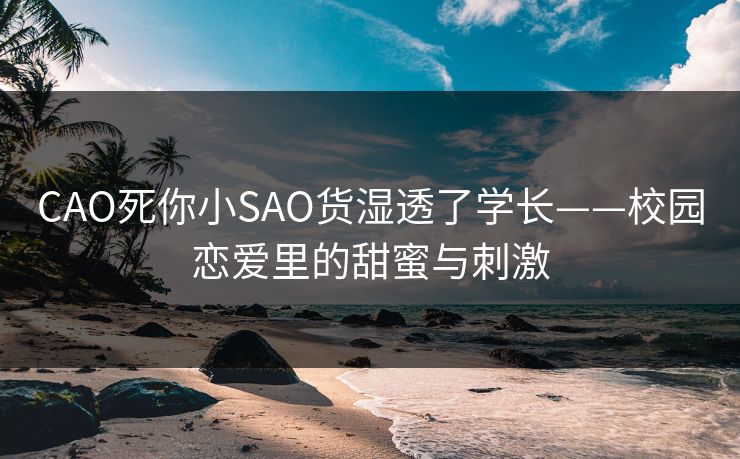 CAO死你小SAO货湿透了学长——校园恋爱里的甜蜜与刺激
