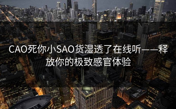 CAO死你小SAO货湿透了在线听——释放你的极致感官体验